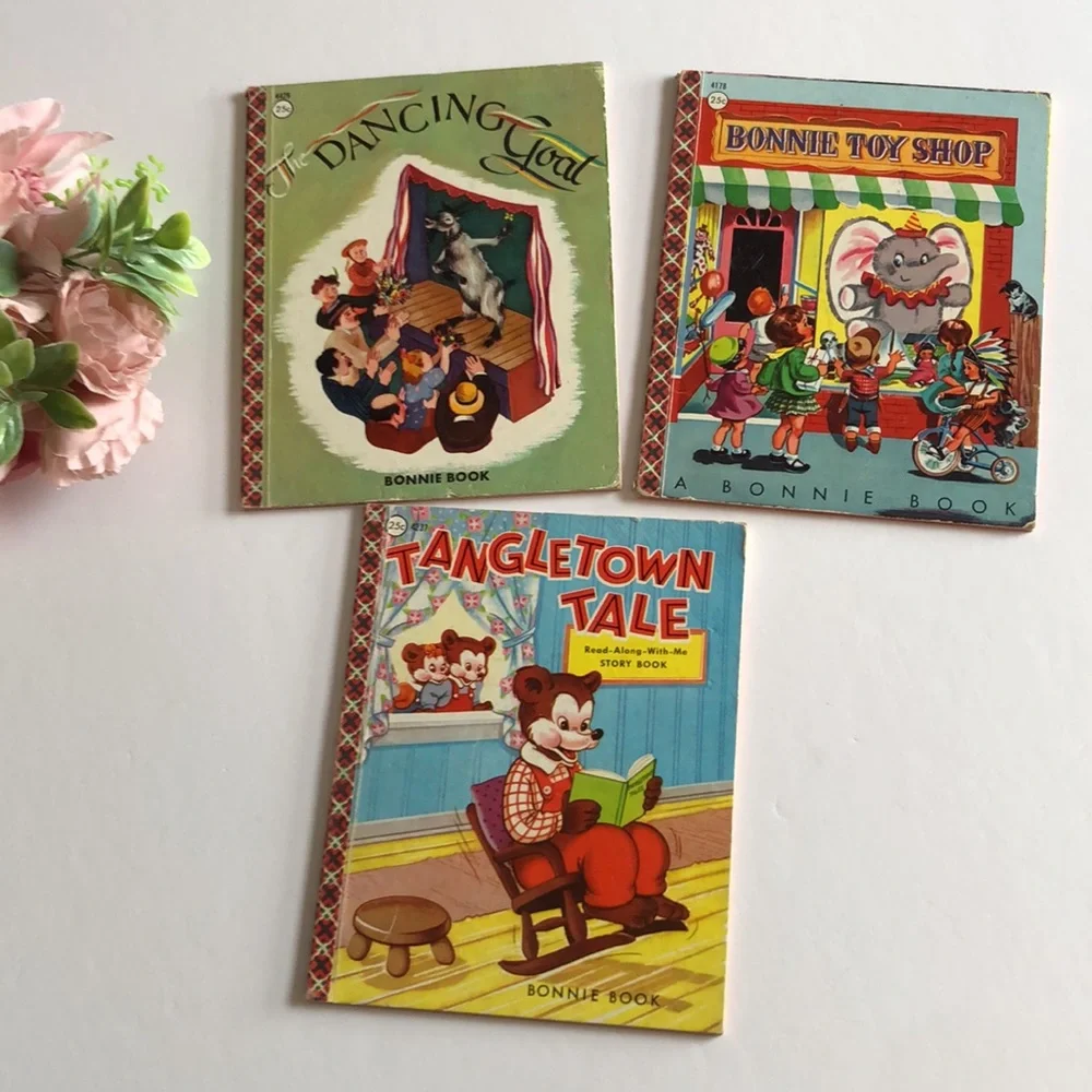 Bonnie Books 1960s Vintage Childrens Books